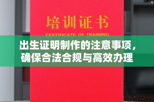 吉安出生证明制作的注意事项，确保合法合规与高效办理